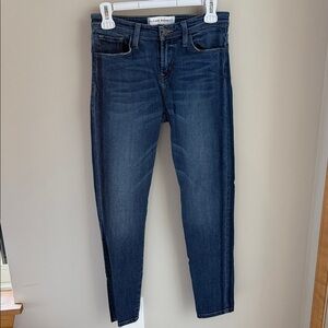 Flying Monkey Dark Blue w/Dark Blue Stripe on Sides Ankle Jeans